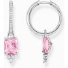 Náušnice Thomas Sabo náušnice Pink and white stones CR672-051-9