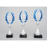 Stříbrnomodrý pohár plaketa 28 32 cm 28 cm – Zboží Dáma