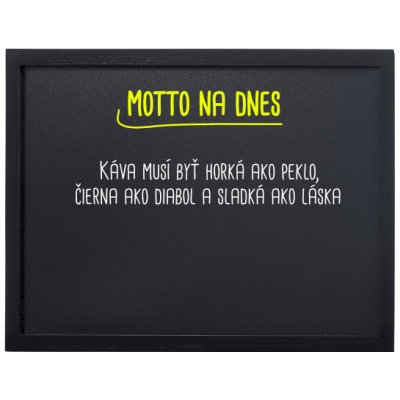 Toptabule.cz KRT03CCR Černá křídová tabule v černém dřevěném rámu 40 x 30 cm / nemagneticky – Zboží Mobilmania