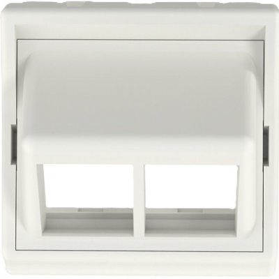 NetKey pro 2 moduly, úhlová, 45x45mm, arkticky bílá – Hledejceny.cz