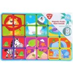 Teddies Puzzle magnetické deskové zvířata plast – Zbozi.Blesk.cz