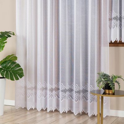 Žakárová záclona MODESTA balkonové dveře 200 x 250 cm – Sleviste.cz