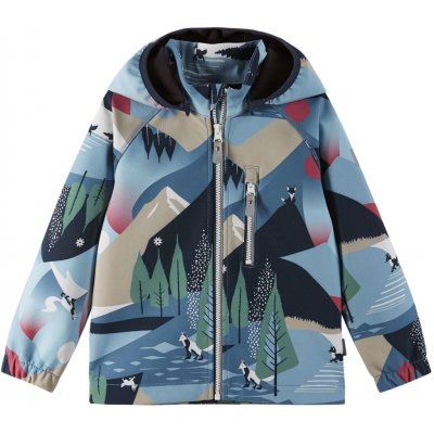 Reima Dětská softshellová bunda Vantti Blue Ocean – Zboží Mobilmania
