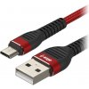 AlzaPower APW-CBMU0081R CompactCore USB-A to Micro USB, 1m, červený