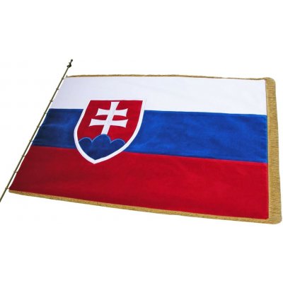 Slavnostní vlajka SR - sametová - 100 x 150 cm – Hledejceny.cz