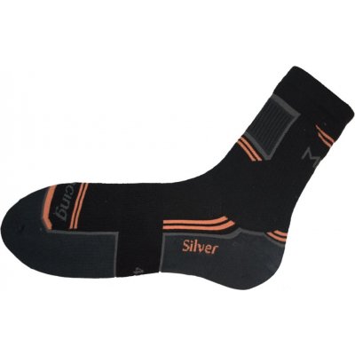 Racing Sportovní ponožky černo-oranžové
