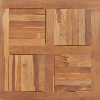 zahrada-XL Stolní deska masivní teakové dřevo čtvercová 80 x 80 x 2,5 cm – Zbozi.Blesk.cz