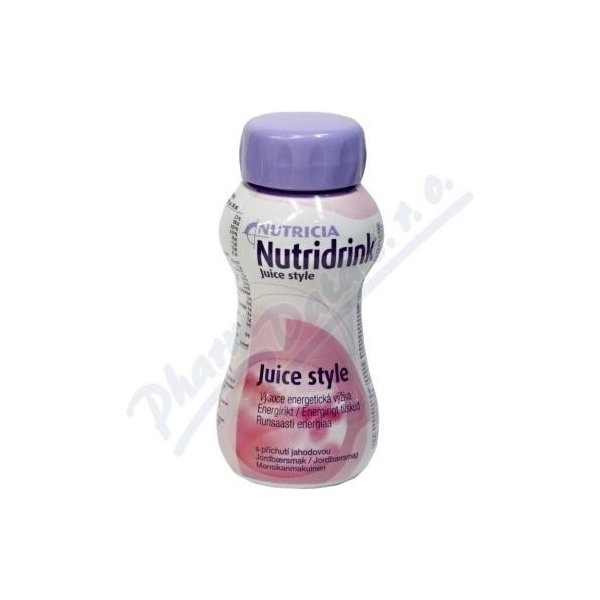 Volně prodejný lék NUTRIDRINK JUICE STYLE S PŘÍCHUTÍ JAHODOVOU POR SOL 1X200ML