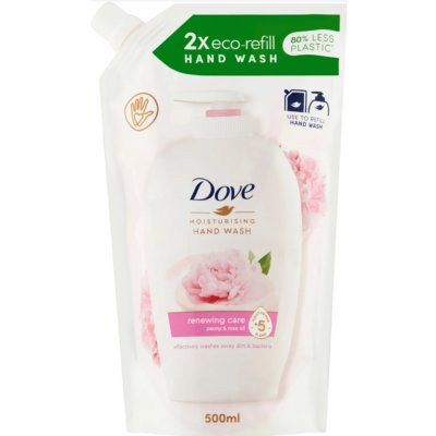 Dove tekuté mýdlo na ruce Pivoňka (Moisturising Hand Wash) náhradní náplň 500 ml – Zbozi.Blesk.cz