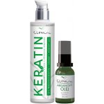 Clinical Keratin hloubková regenerační vlasová kúra 100 ml + arganový olej 20 ml dárková sada – Zboží Mobilmania