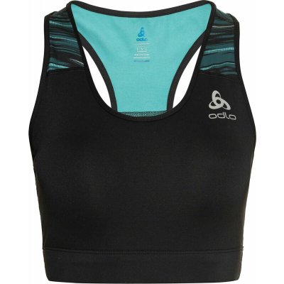 Sportovní podprsenka Smartwool Intraknit Racerback Bra - black heather