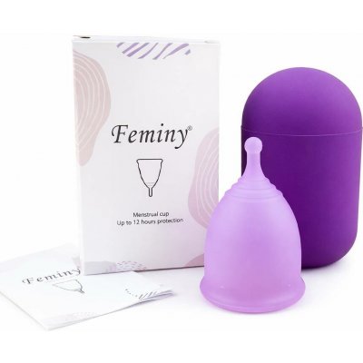 Feminy Sada Menstruační kalíšek + sterilizér Barva Fialová Velikost S – Zboží Dáma