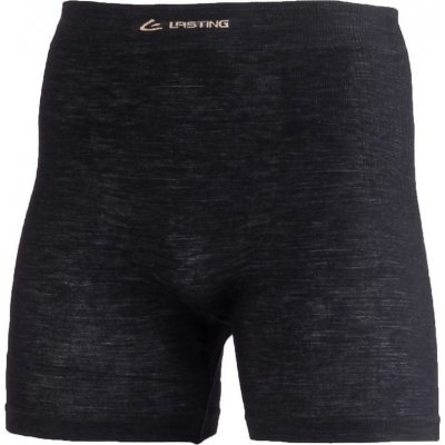 LASTING Merino boxerky Wadam černé – Zboží Mobilmania