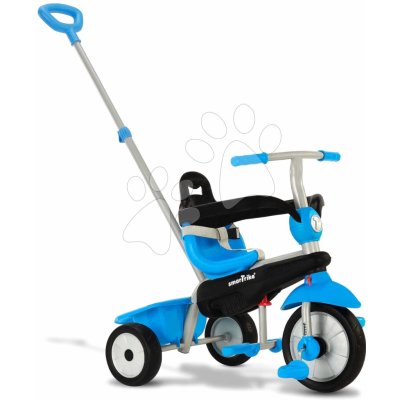 Smart Trike s vodicí tyčí Lollipop Blue s tlumičem a volnoběhem modrá – Zboží Mobilmania