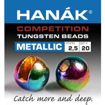 Hanák Tungstenové kuličky Competition Metallic+ Duhová 4,0mm 20ks – Hledejceny.cz