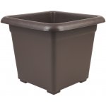PLASTKON květináč Quattro 40x40 cm hnědý – Zboží Dáma