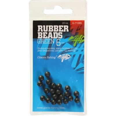 Giants Fishing Gumové Kuličky Rubber Beads Transparent Green 6mm – Zboží Mobilmania