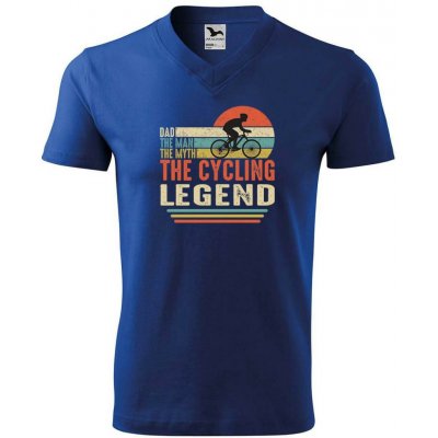 Dobrý Triko pánské V tričko Cycling legend Královská modrá – Hledejceny.cz