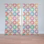 Záclony Barevné spirály: 2 ks - 150x250 cm - Sablio – Hledejceny.cz