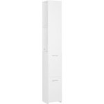 Shumee Koupelnová skříňka - bílá, 25 × 25 × 170 cm, dřevotříska – Zbozi.Blesk.cz