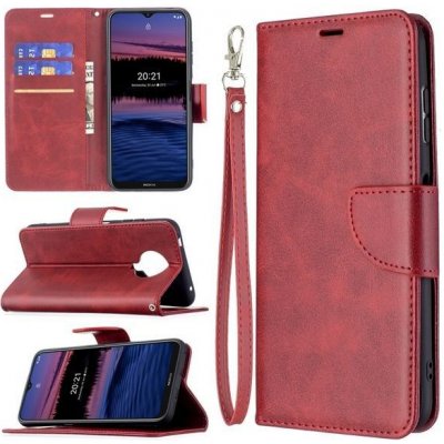 S-T-A-R Kožené pouzdro Nokia G10 / G20 – flip knížka červené – Zboží Živě