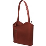 Dámská kožená kabelka ITA594-BR hnědá – Zboží Dáma