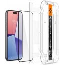 Spigen Glass tR EZ Fit 2 Pack, FC Black - iPhone 15 AGL06904