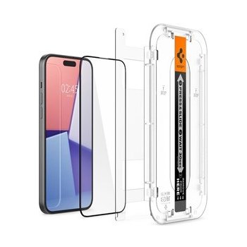 Spigen Glass tR EZ Fit 2 Pack, FC Black - iPhone 15 AGL06904