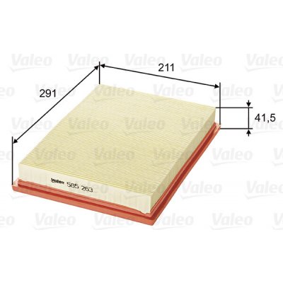 Vzduchový filtr VALEO 585263 – Hledejceny.cz