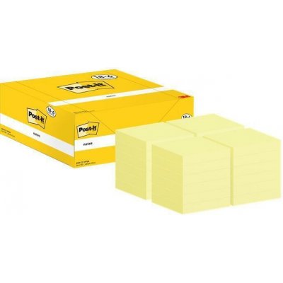 3M POSTIT Samolepicí bloček, kanárkově žlutá, 38 x 51 mm, 24x 100 listů, 3M POSTIT 7100317764 ,balení 2400 ks – Hledejceny.cz