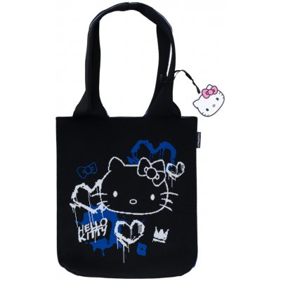 Taška přes rameno Colorino Hello Kitty Neon Black, 9 l, černá – Zboží Mobilmania