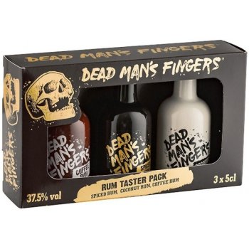 Dead Man's Fingers Taster Pack Spiced Coconut a Coffee Rum 37,5% 3 x 0,05 l (karton)