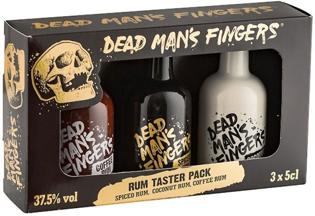 Dead Man's Fingers Taster Pack Spiced Coconut a Coffee Rum 37,5% 3 x 0,05 l (karton)