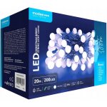Vánoční osvětlení na stromeček kuličky modee 20m 200LED studená bílá ML-C20102 – Hledejceny.cz