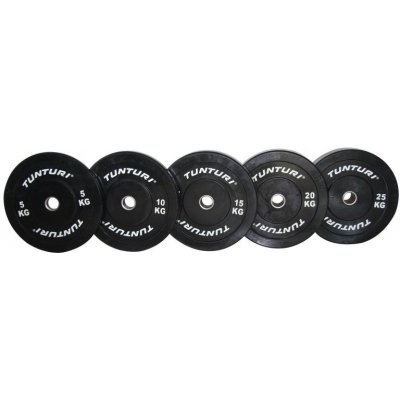 TUNTURI Gumový kotouč BUMPER 15 kg černý 50 mm – Zboží Mobilmania