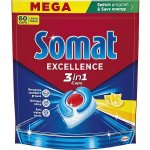 Somat Excellence 3v1 Lemon kapsle do myčky 60 ks – Zboží Dáma