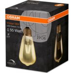 Osram žárovka LED Vintage, E27, 7 W, teplá bílá 2 400 K – Zboží Živě