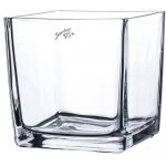 Sandra Rich Hranatá skleněná váza, výška: 140 mm, průměr: 140 mm – Sleviste.cz