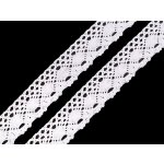 Bavlněná krajka paličkovaná šíře 35 mm Varianta: 1 bílá, Balení: 18 m – Zboží Mobilmania