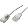 síťový kabel Roline 21.15.3903 UTP slim patch, kat. 6a, LSOH, 1m, šedý
