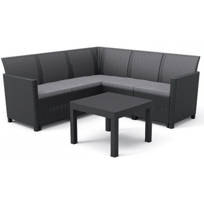 KETER CLAIRE 5 SEAT CORNER grafit – Hledejceny.cz