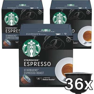 Starbucks SET 3 ks Kávové kapsle by Nescafé Dolce Gusto Dark Espresso Roast 12 ks – Zboží Mobilmania
