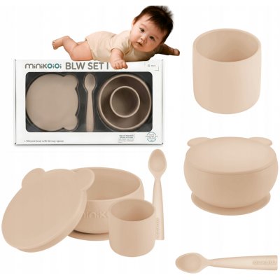 Minikoioi Dining Set miska 450 ml + hrnek 180 ml + lžička – Zboží Dáma
