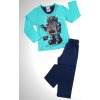 Dětské pyžamo a košilka Chlapecké pyžamo Robot modrá