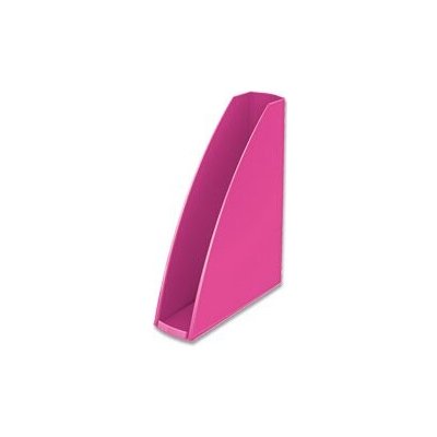 Leitz Wow - plastový stojan - růžový A4