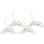 Andělská křídla 4 ks 75 mm bílá – Zboží Mobilmania