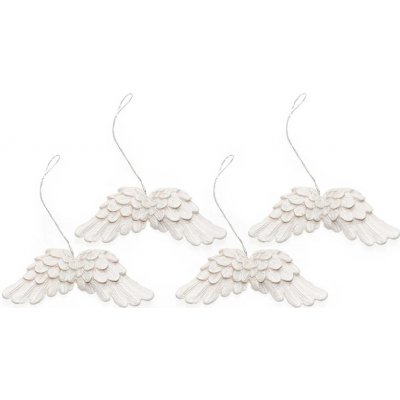 Andělská křídla 4 ks 75 mm bílá – Zboží Mobilmania