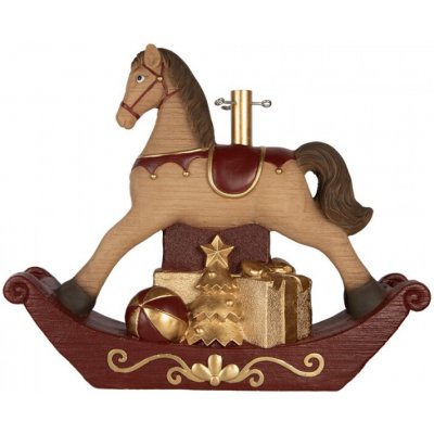 Clayre & Eef Hnědý keramický stojan pod vánoční stromeček houpací kůň – 73x21x61 cm – Hledejceny.cz
