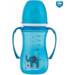 Canpol babies Babis 35/208 Hrníček nevylévací se širokým hrdlem Colorful Animals zvířátka modrý 240 ml – Zboží Dáma