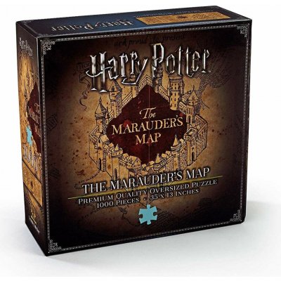 CurePink Harry Potter: The Marauder's Map 89 x 33 cm NOB9457 1000 dílků – Sleviste.cz